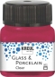 Preview: Kreul Glass & Porcelain Clear 20 ml Weinrot