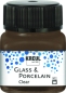 Preview: Kreul Glass & Porcelain Clear 20 ml Espressobraun