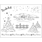 Preview: VIVA Decor Transparente Silikon-Stempel "Weihnachtslandschaft"