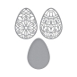 Preview: Spellbinders Forever Spring Eggs Etched Dies