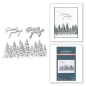 Preview: Spellbinder Seasons Greetings Evergreens Press Plate & Cutting Die
