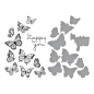 Preview: Spellbinder Butterfly Swirl Press Plate & Die Set