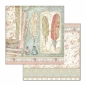 Preview: Stamperia Doppelseitiges Papier Feathers