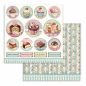 Preview: Stamperia Doppelseitiges Papier Mini Cake round