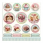 Preview: Stamperia Doppelseitiges Papier Mini Cake round