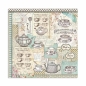 Preview: Stamperia Block Large mit 22 einseitig bedruckten Papieren Alice gold