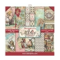 Preview: Stamperia Extra Small Pad 6 x 6 Inch mit 10 doppelseitig bedruckten Papieren Alice in Wonderland