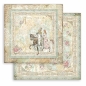 Preview: Stamperia Extra Small Pad 6 x 6 Inch mit 10 doppelseitig bedruckten Papieren Sleeping Beauty
