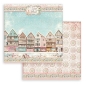 Preview: Stamperia Extra Small Pad 6 x 6 Inch mit 10 doppelseitig bedruckten Papieren Sweet Winter
