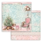 Preview: Stamperia Extra Small Pad 6 x 6 Inch mit 10 doppelseitig bedruckten Papieren Sweet Winter