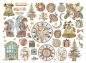 Preview: Stamperia Die Cuts Assorted Ausstanzungen Christmas Greetings