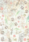 Preview: Stamperia A6 Rice Paper Reispapier Set Backgrounds Orchids and Cats