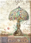 Preview: Stamperia Reis Papier Rice Paper Backgrounds A6 Brocante Antiques