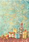 Preview: Stamperia Reispapier Rice Paper A6 Backgrounds The Nutcracker