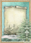Preview: Stamperia Reispapier Rice Paper A6 Backgrounds The Nutcracker