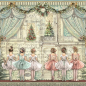 Preview: Stamperia Pack 4 Sheets Fabric Stoffstücke 30 x 30 cm The Nutcracker