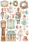Preview: Stamperia Washi Pad 8 Sheets A5 The Nutcracker