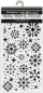 Preview: Stamperia Thick Stencil Schablone 12 x 25 cm Gear up for Christmas Snowflakes Schneeflocken