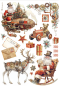 Preview: Stamperia Washi Pad 8 Sheets A5 Gear up for Christmas