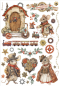 Preview: Stamperia Washi Pad 8 Sheets A5 Gear up for Christmas