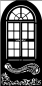 Preview: Stamperia Thick Stencil Schablone 12 x 25 cm Masquerade Window
