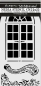 Preview: Stamperia Thick Stencil Schablone 12 x 25 cm Masquerade Window