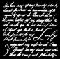 Preview: Stamperia Thick Stencil Schablone 12 x 12 cm Masquerade Handwriting