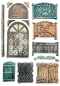 Preview: Stamperia A5 Silicon Mould House of Roses Fence and Door