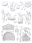 Preview: Stamperia A5 Silicon Mould Rabbit and Flowers