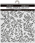 Preview: Stamperia Thick Stencil Schablone 12 x 12 cm House of Roses Branch Pattern