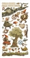 Preview: Stamperia 6 x 12 Inch Paper Cut-outs Double Face Hidden Grove