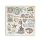 Preview: Stamperia Sticker 165 mm x 165 4 Sheets Silent Sea