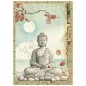 Preview: Stamperia Printed Mini Rice Paper A6 Reispapier for Art and Craft Oriental Garden