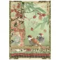Preview: Stamperia Printed Mini Rice Paper A6 Reispapier for Art and Craft Oriental Garden