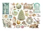Preview: Stamperia Printed Decorative Ephemera for Art and Craft White Christmas