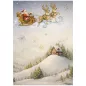 Preview: Stamperia Printed 6 Rice Paper  A4 Selection for Art and Craft Silent Night