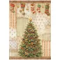 Preview: Stamperia Printed 6 Rice Paper  A4 Selection for Art and Craft Silent Night