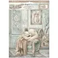 Preview: Stamperia Printed 6 Rice Paper  A4 Selection for Art and Craft White Christmas