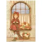 Preview: Stamperia Printed Mini Rice Paper A6, 8 Sheets for Art and Craft Silent Night