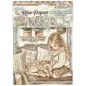 Preview: Stamperia Mini Rice Paper A6, 8 Sheets for Art and Craft Reispapier White Christmas