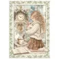 Preview: Stamperia Mini Rice Paper A6, 8 Sheets for Art and Craft Reispapier White Christmas