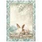 Preview: Stamperia Mini Rice Paper A6, 8 Sheets for Art and Craft Reispapier White Christmas
