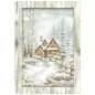 Preview: Stamperia Mini Rice Paper A6, 8 Sheets for Art and Craft Reispapier White Christmas