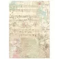 Preview: Stamperia Printed 8 Rice Paper A6 Background Selection for Art and Craft Winter Magic