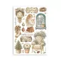 Preview: Stamperia Printed Washi Pad for Art and Craft A5 8 Sheets White Christmas