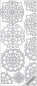 Preview: Stickerbogen Ornamente Ecken gold