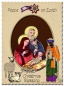 Preview: MD Sticker transparent silber Nativity Scene Shepperds and Sheep