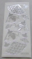 Preview: MD Sticker transparent silber Fan big Fächer
