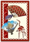 Preview: MD Sticker transparent silber Fan big Fächer