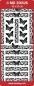 Preview: MD Sticker transparent silber Border blossom/ butterfly